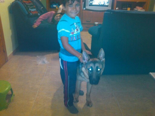 thor con mi hijo Iker